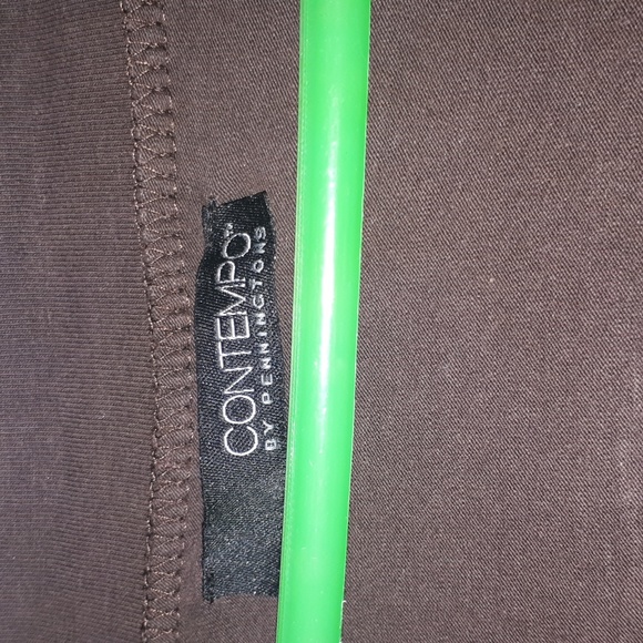 😊2X Contempo  brown long sleve shirt - Picture 2 of 3